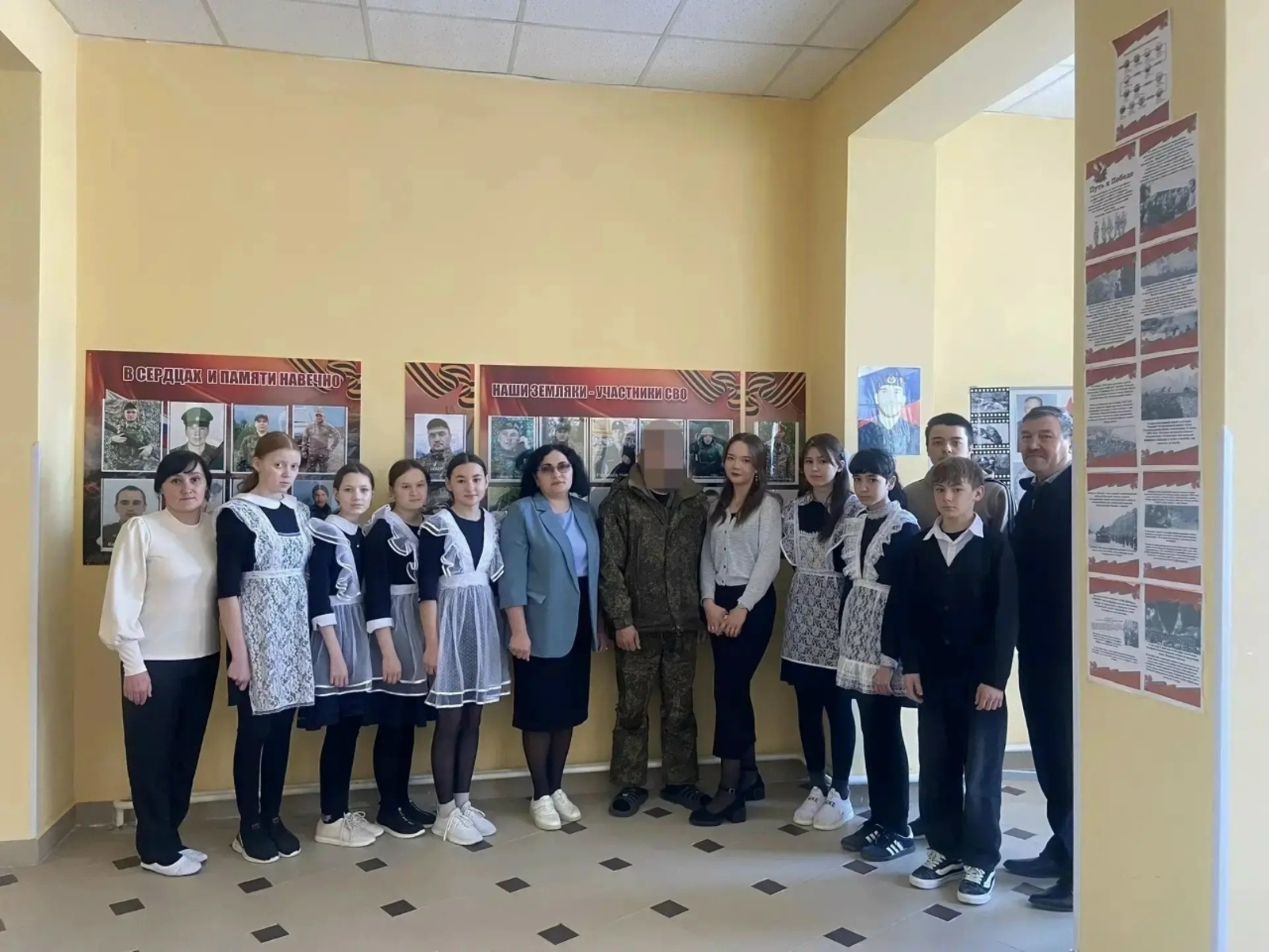 Штәнде укучылары СВО батыры белән очрашты